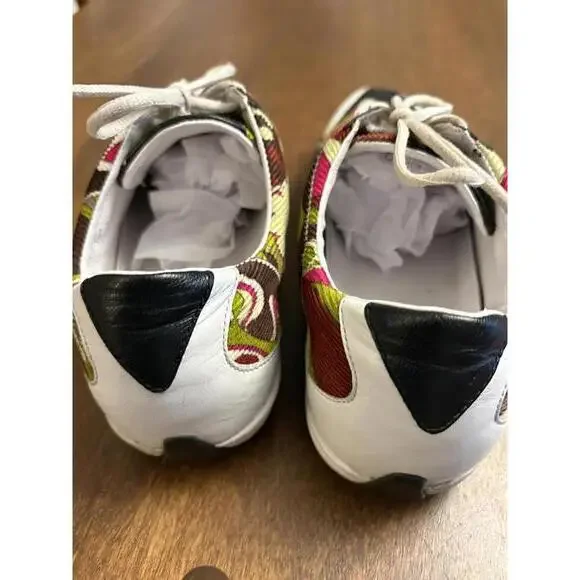 Emilio Pucci Colorful Patterned Sneakers SZ 38 (7.5-8) - Picture 8 of 14